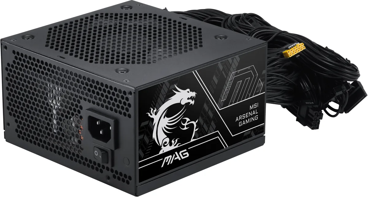 MSI MSI MAG A750BN PCIE5 III 750W power supply — product photo