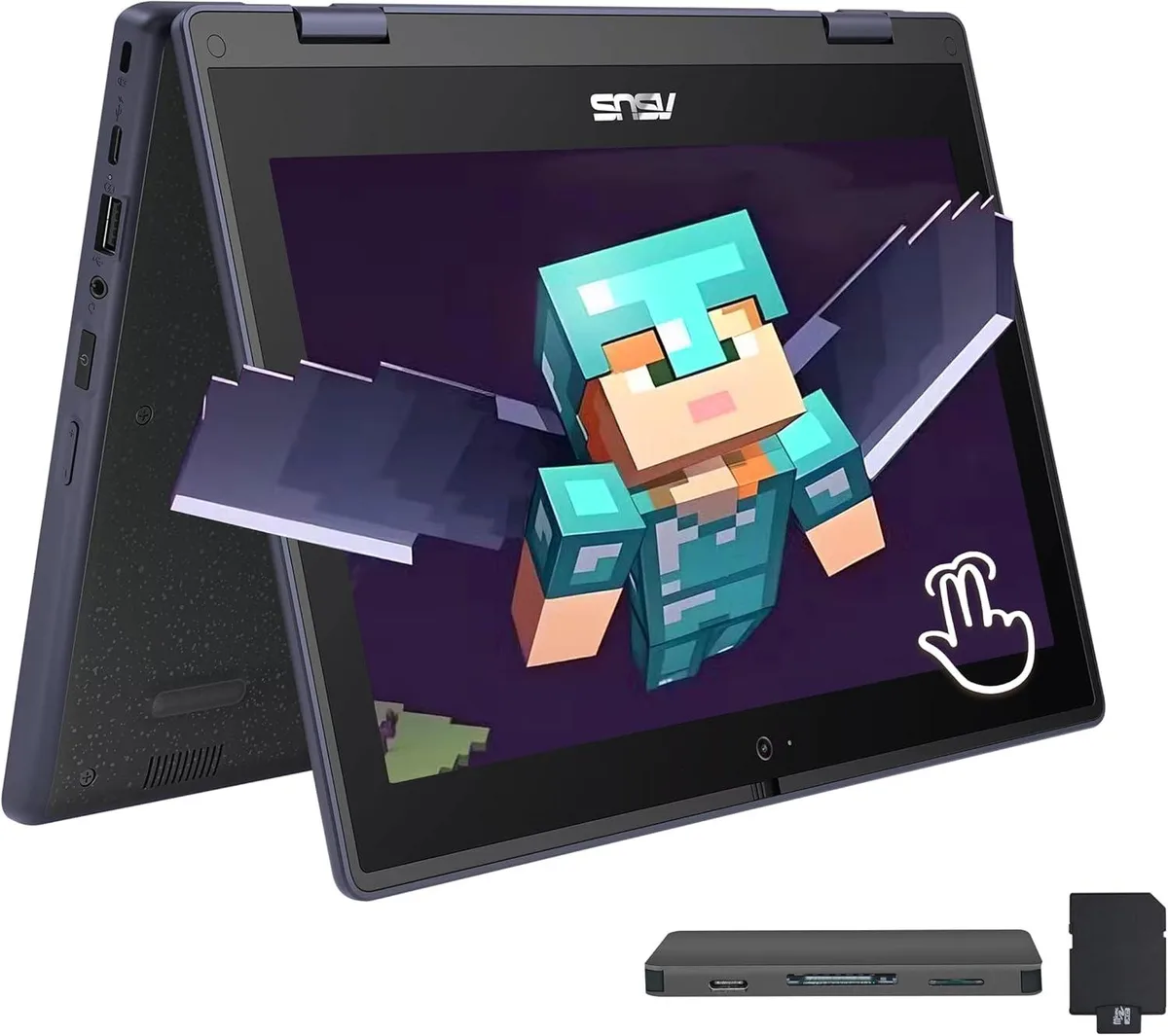 ASUS ASUS 11.6" 2-in-1 Laptop N100 4GB 128GB+160GB Dock Mineral Gray — fotografija izdelka