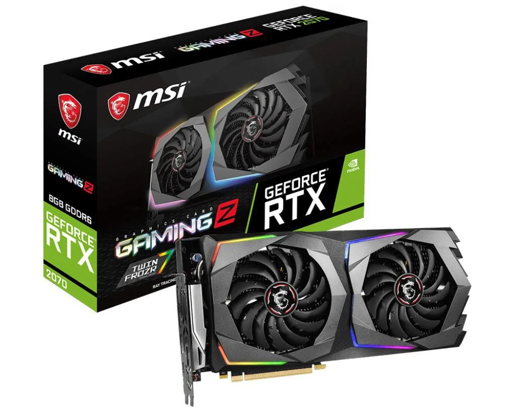 MSI MSI RTX 2070 Gaming Z 8GB GDDR6 graphics card — photo du produit