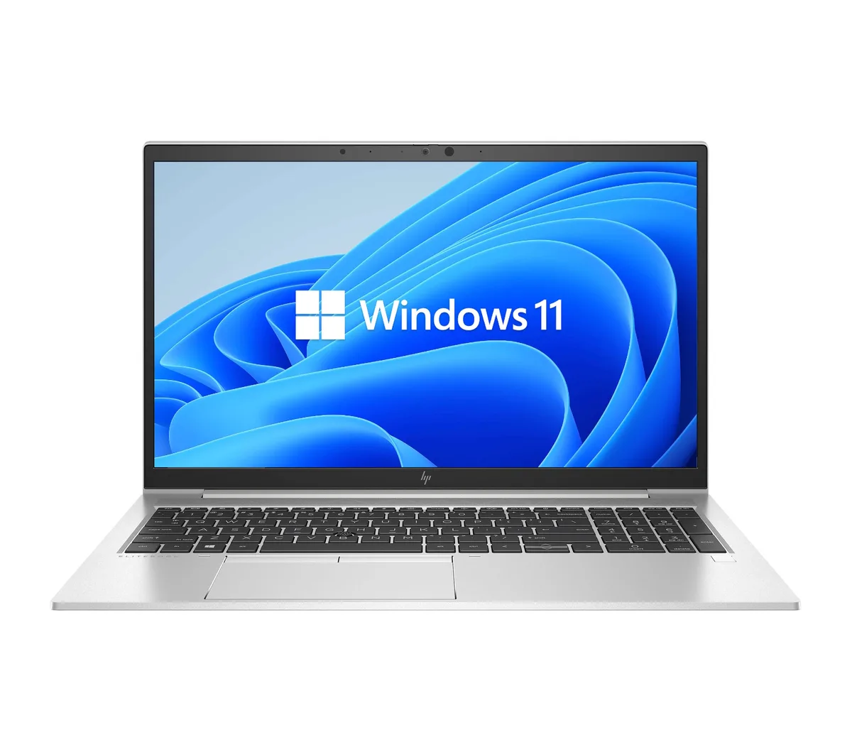 Silver HP EliteBook 850 G7 laptop, 15.6 inch non-touch FHD screen, thin light chassis