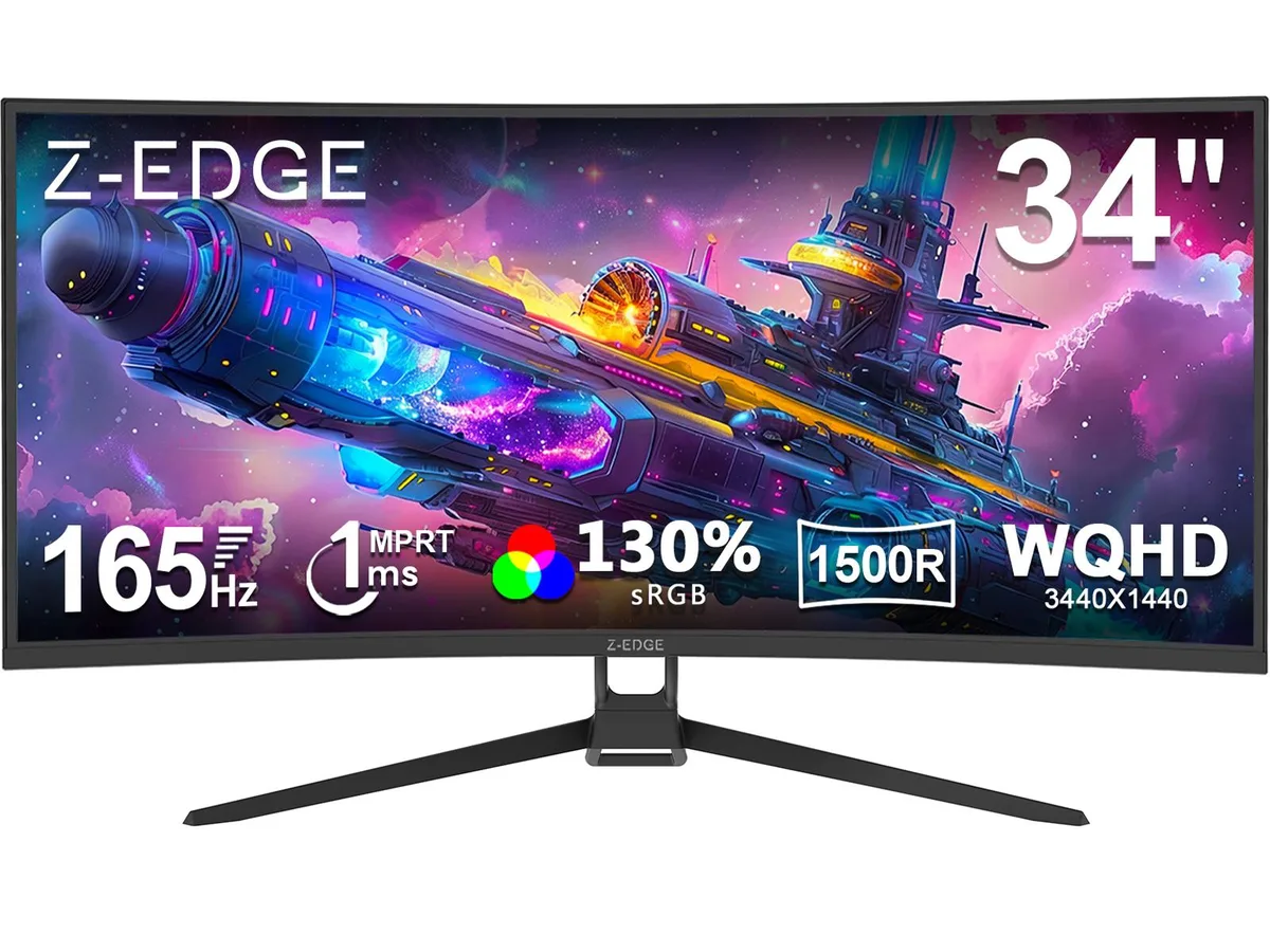 Z-EDGE Z-EDGE UG34 34" 165Hz 3440x1440 Curved Gaming Monitor — product photo