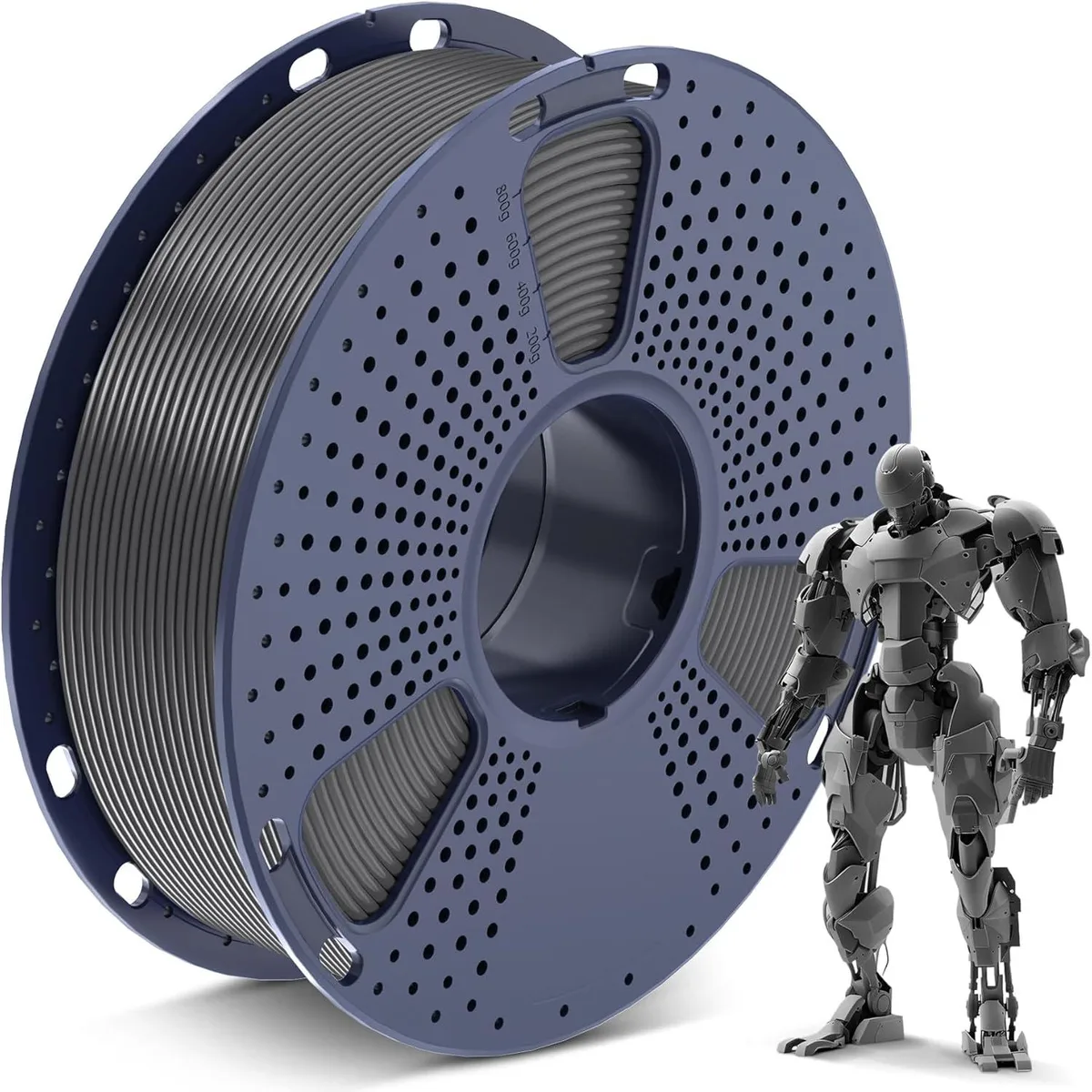 BFKK BFKK PLA Filament 1.75mm Grey 1kg Spool +/-0.02mm — ภาพสินค้า
