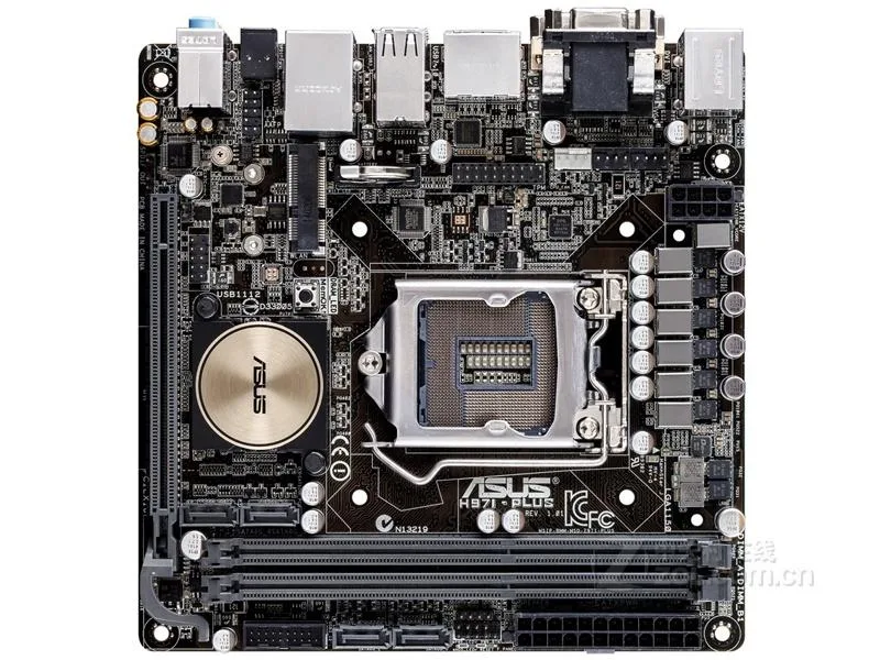 ASUS ASUS H97I-PLUS Intel H97 LGA 1150 DDR3 16GB Mini-ITX Motherboard — photo du produit