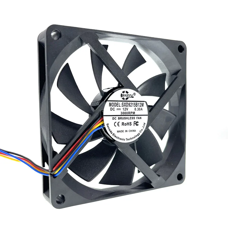 SXDOOL SXDOOL 9015 92mm case fan 90x90x15mm 4-pin PWM — product photo