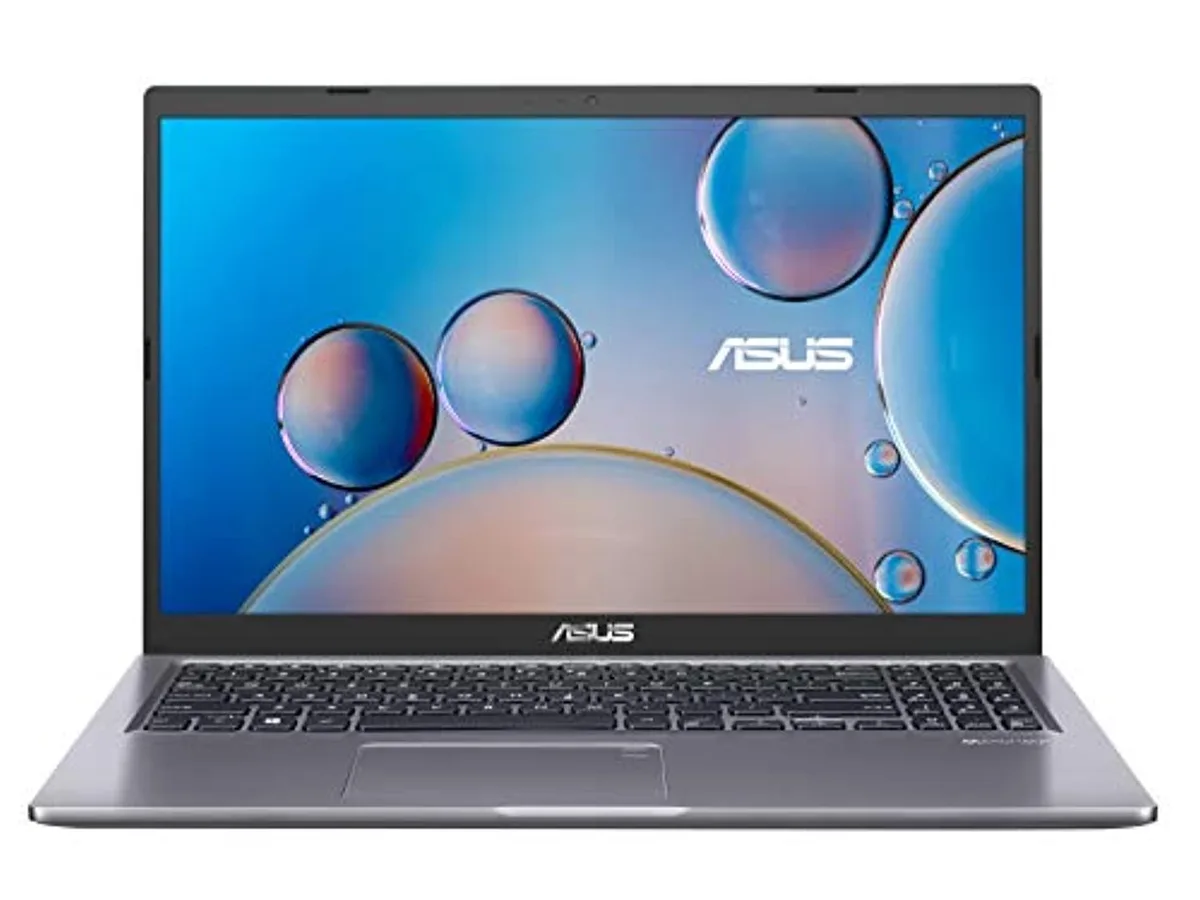 Slate Grey 15.6 inch laptop with thin bezels and backlit keyboard