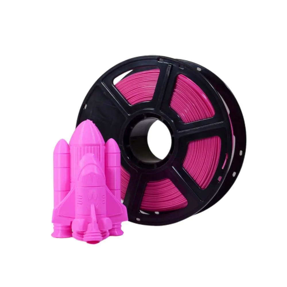 Spool of hot pink PLA filament in a cube box, 2.2lb