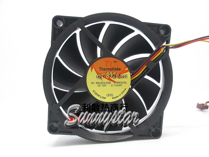 OEM Industries OEM Industries R128020SL 80mm Sleeve Bearing Fan 12V .2A 3 Pin — fotografia produktu
