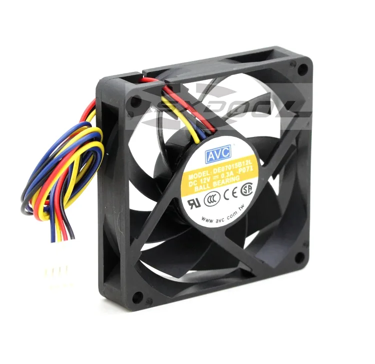 SXDOOL SXDOOL DE07015B12L 70mm 12V 0.3A ball case fan — productfoto