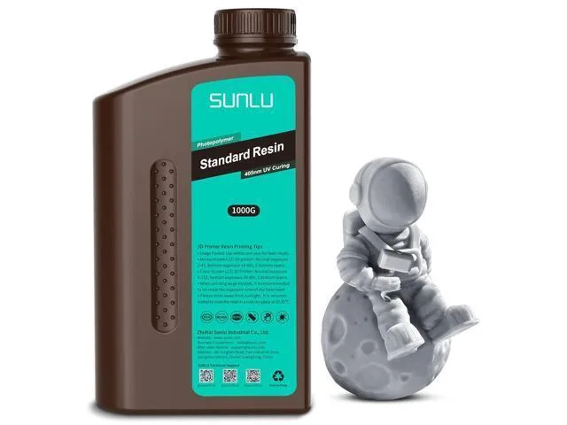 LORDWORLD LORDWORLD SUNLU Standard Resin 1000g Grey 395-405nm — Produktfoto