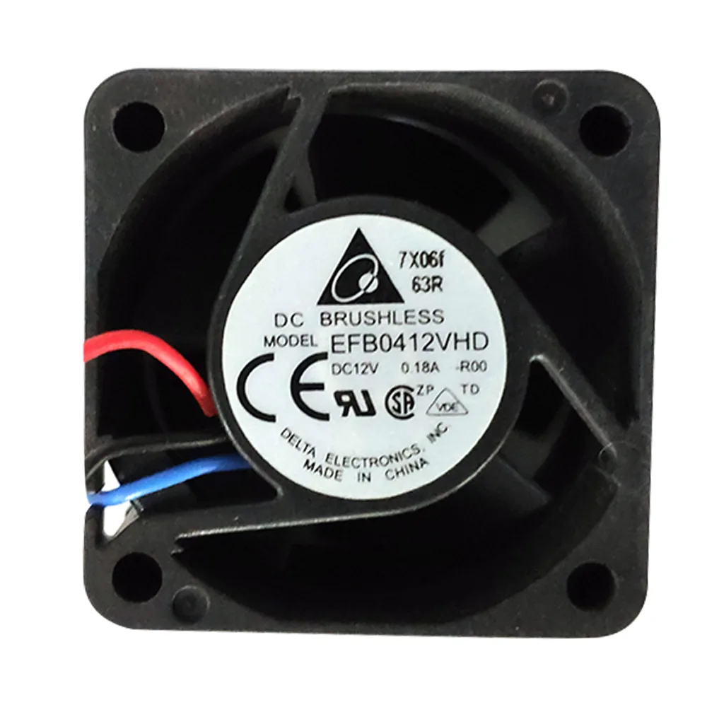 Fans Fans EFB0412VHD-R00Size 12V 0.18A 40x40x25mm case fan — product photo