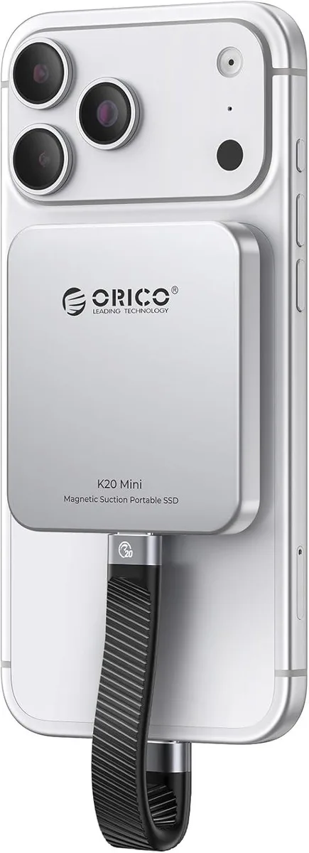 Orico Orico K20Mini 2TB magnetic portable SSD Silver — produktfoto