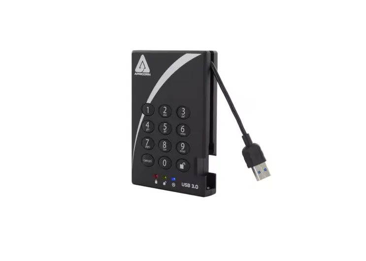 Apricorn Apricorn Aegis Padlock A25-3PL256-S16TB 16TB portable SSD USB 3.0 — ภาพสินค้า