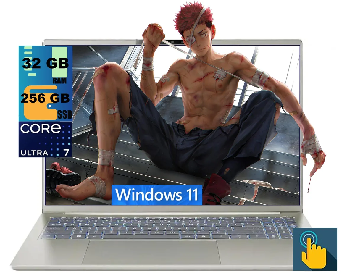Silver Acer Swift 16 laptop, 16 inch non-touch display, thin profile