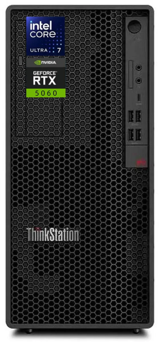 Lenovo Lenovo ThinkStation P2 Gen 2 Tower Intel Core Ultra 7 265 RTX 5060 64GB DDR5 1TB SSD Win 11 Pro — product photo