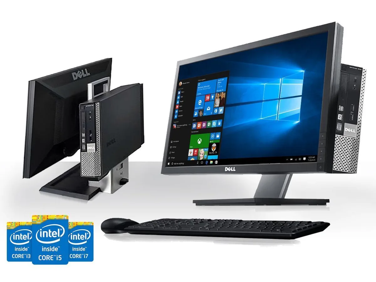 DELL Dell OptiPlex 9010 SFF All-in-One PC i7-3770 3.4GHz 32GB DDR3 1TB 22" 1920x1080 Win10 Pro — 商品写真