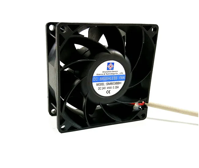 Zyvpee Zyvpee SM8038BH 80x38mm 24V 0.35A 2-pin ball-bearing case fan — foto del producto