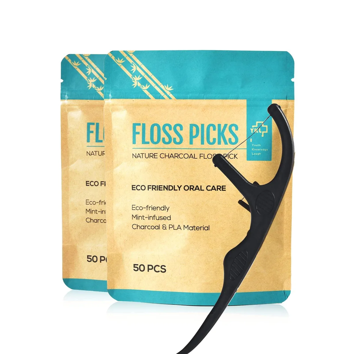 Y-Kelin FJFIEJFOK815 dental picks 100 count mint oral care — fotografija izdelka