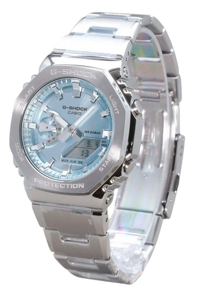 CASIO CASIO G-Shock GM-2110D-2A Blue Dial Stainless Steel Watch — preces foto