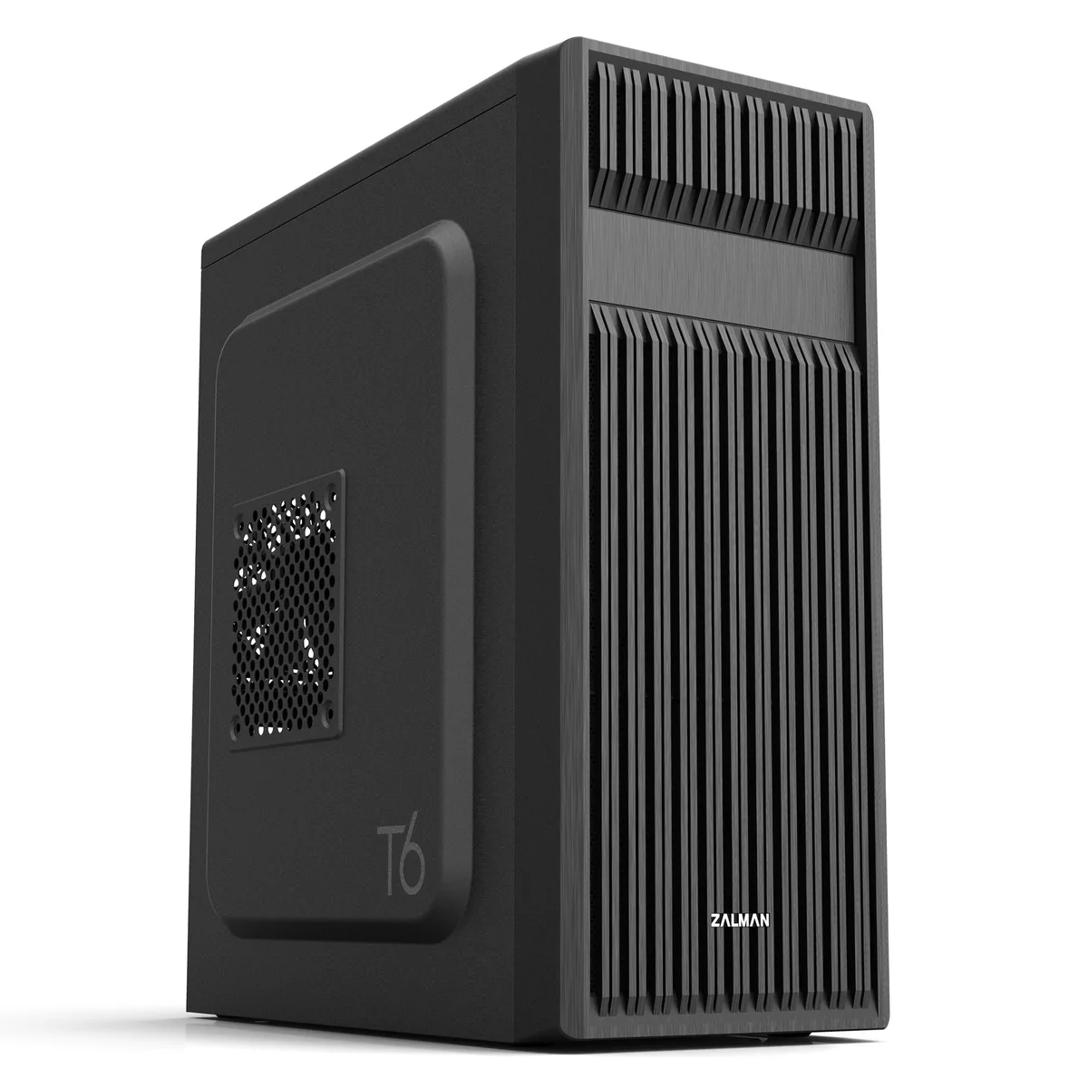 Zalman Zalman T6 ATX Mid-Tower PC Case, 120 mm Rear Fan, 5.25 ODD Bay, USB 3.0, Mesh Front — product photo
