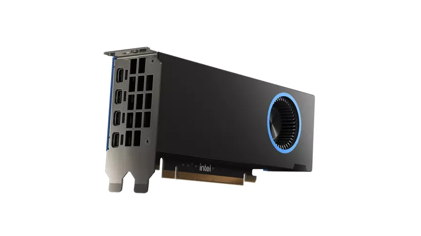 Intel Intel Arc Pro B50 33P6PEB0BB 16GB GDDR6 workstation graphics card — product photo
