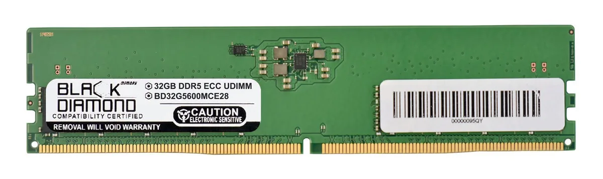 Black Diamond Memory Black Diamond Memory BD32G5600MCE28 32GB DDR5 5600 ECC memory upgrade — foto del prodotto