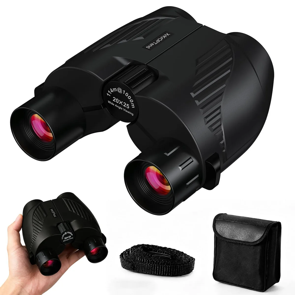 XrKrOPTend 20x25 Compact Binoculars Black — zdjęcie produktu