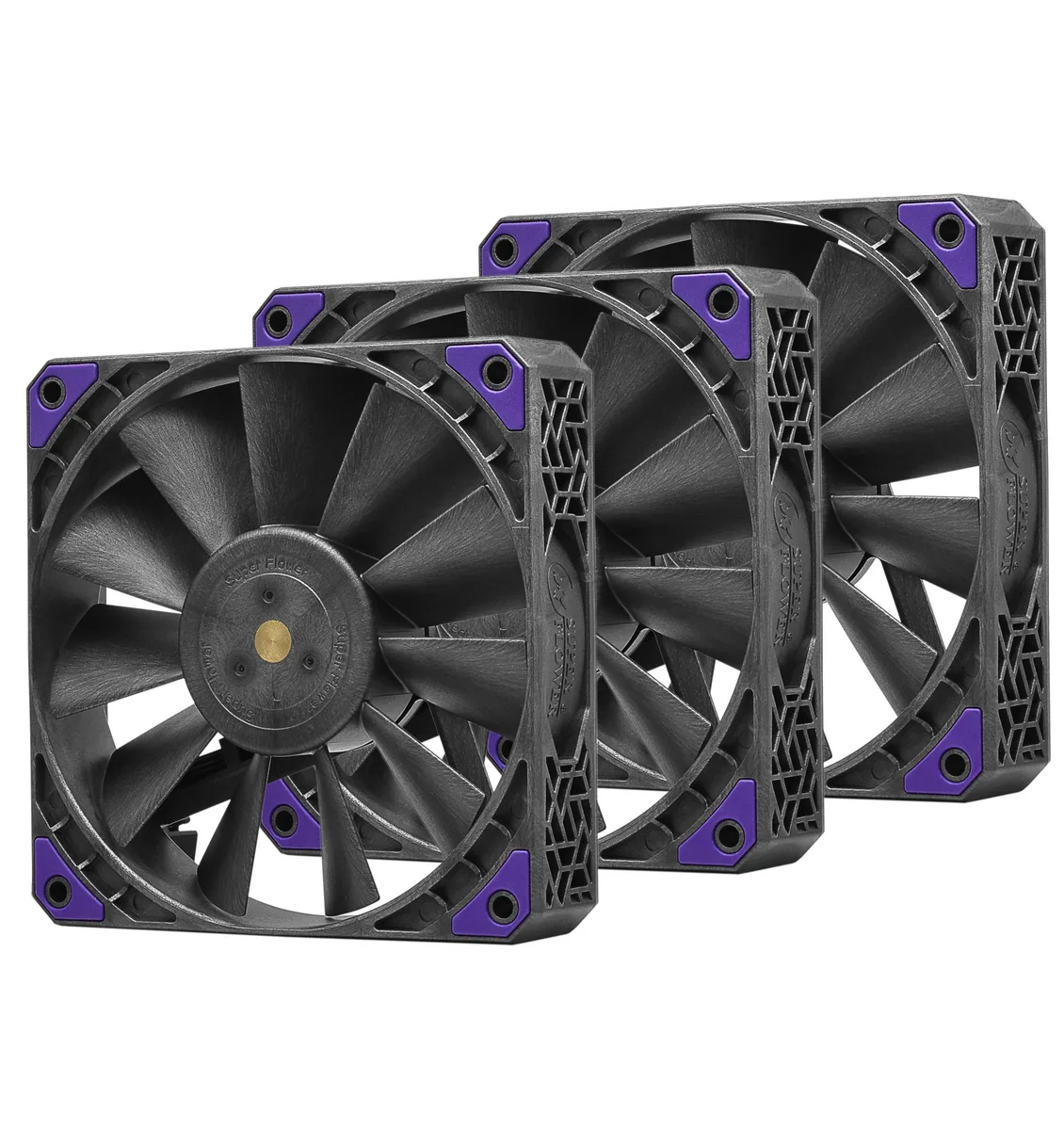 Super Flower Super Flower MEGACOOL Forward&Reverse 120mm 3-pack SF-RF121-BK_3P 30mm case fan — product photo