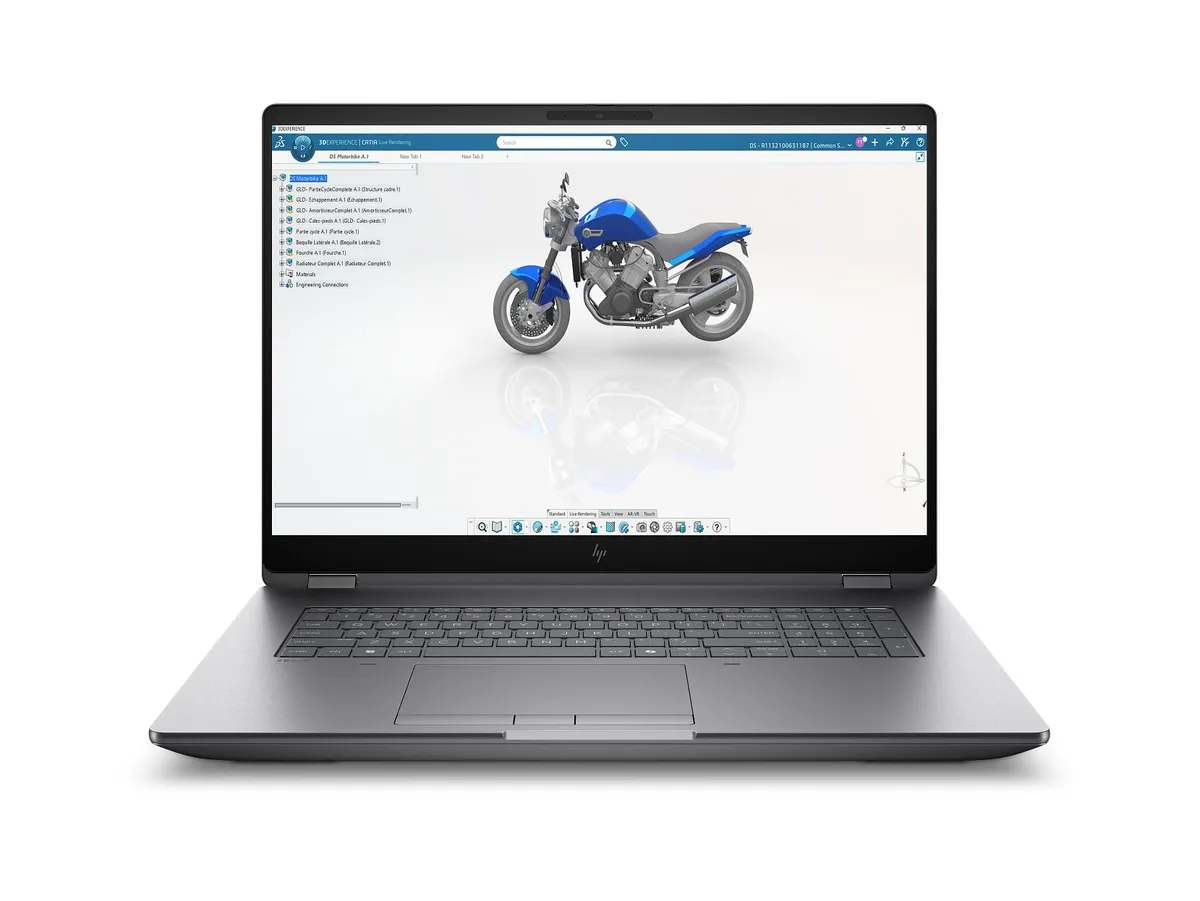 HP HP ZBook Fury G1i 18 Mobile Workstation 128 GB DDR5 RTX 5000 24 GB GDDR7 165 Hz 500 nits — fotografie produktu