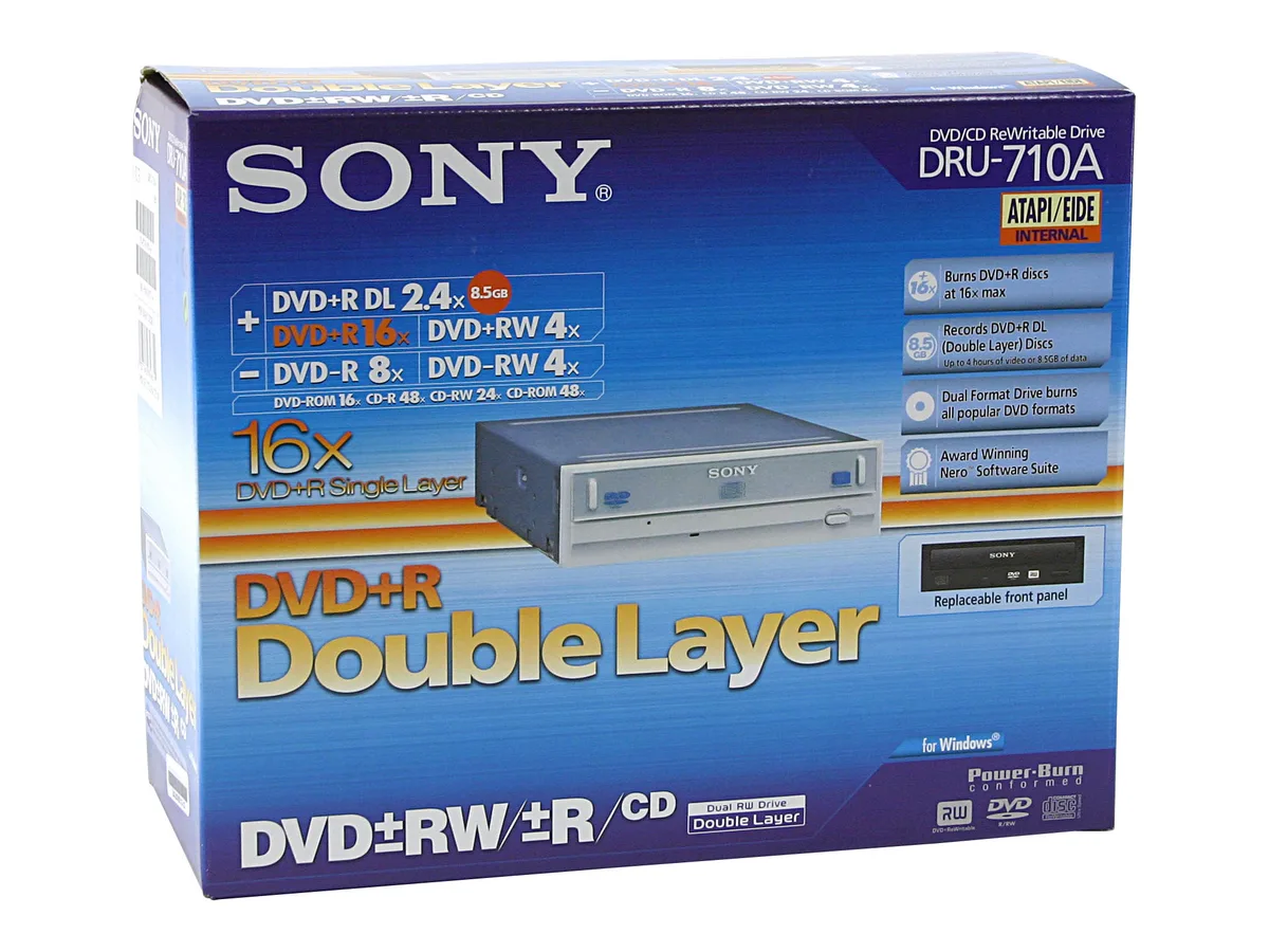 Sony Sony DRU710A dvd burner white 5.25" IDE 16X DVD+R 2MB cache — toote foto