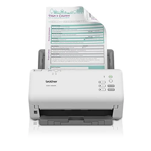 Brother Brother ADS4300N document scanner 80 ipm 600 dpi 80-sheet ADF Ethernet — ภาพสินค้า