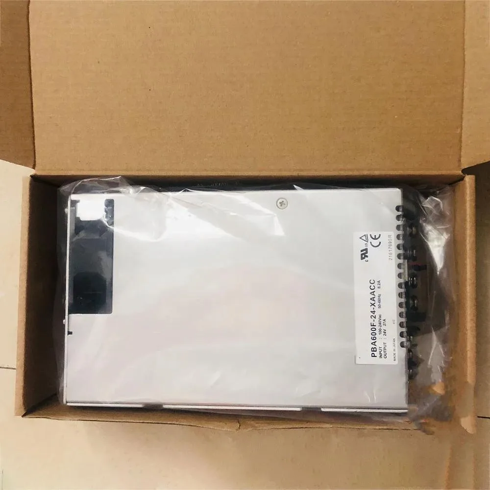 Rectangular ATX power supply unit in metal casing