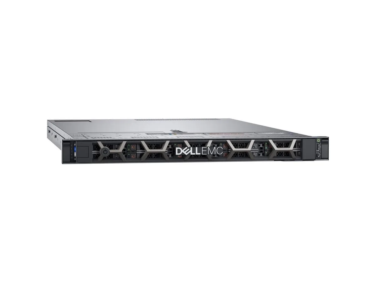 Dell PowerEdge R640 1U rack server, 10-bay 2.5" front, silver bezel, matte black chassis