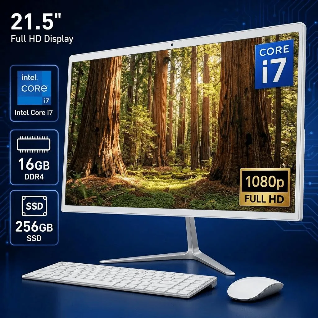 Toemaagic Toemaagic all-in-one PC 21.5″ FHD Intel Core i7 3.3GHz 16GB 256GB SSD Win 10 KB+Mouse — 商品照片