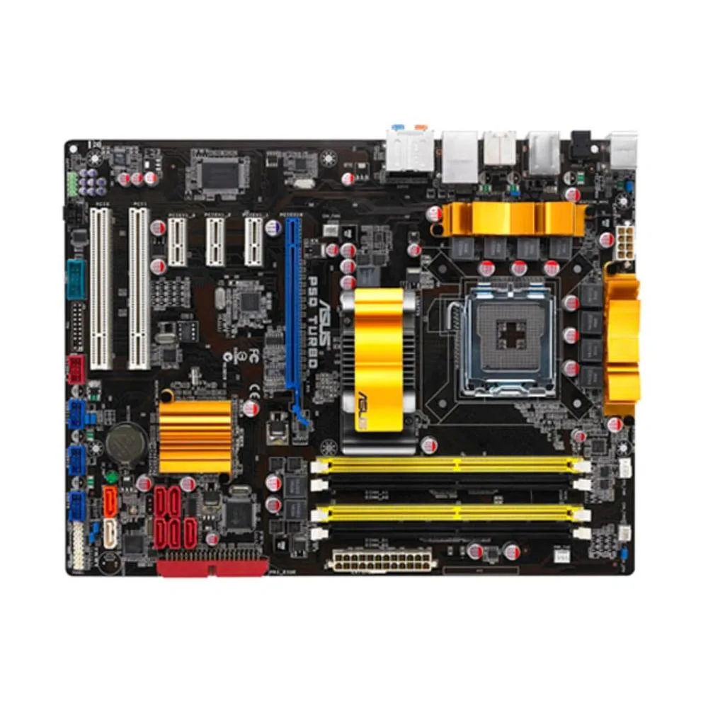ATX motherboard with LGA 775 socket and DDR2 slots
