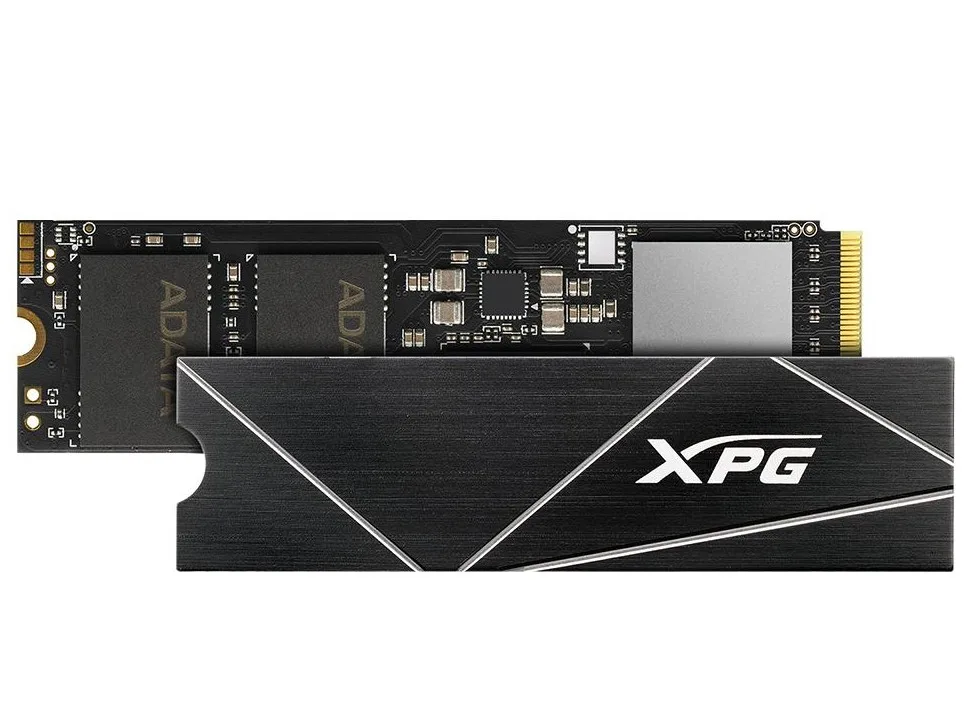 Black M.2 2280 NVMe SSD with aluminium heatsink, 4TB capacity