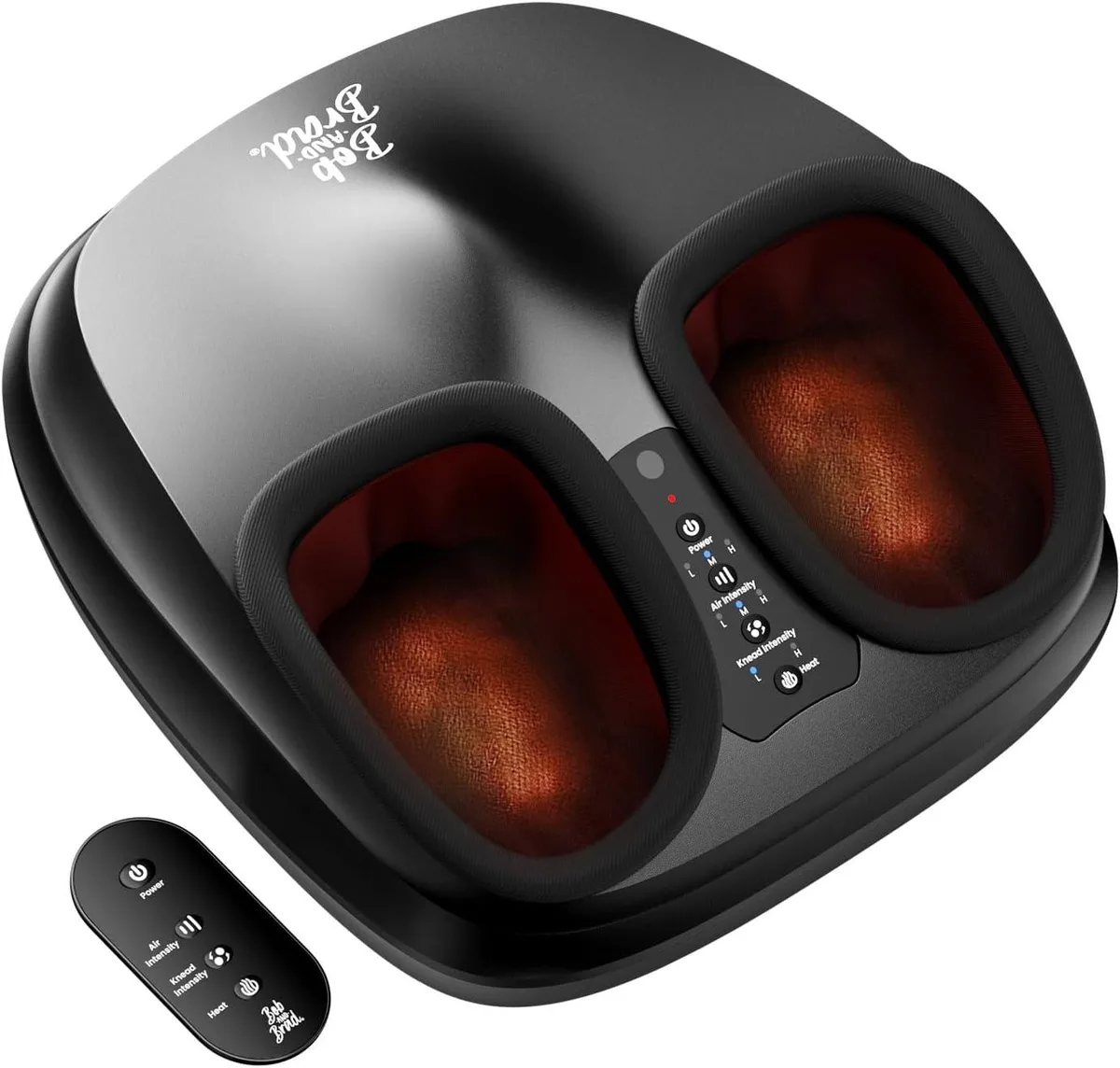 Bob and Brad Bob and Brad 827-R Foot Massager with Heat and Remote, Men Size 12 — foto produk