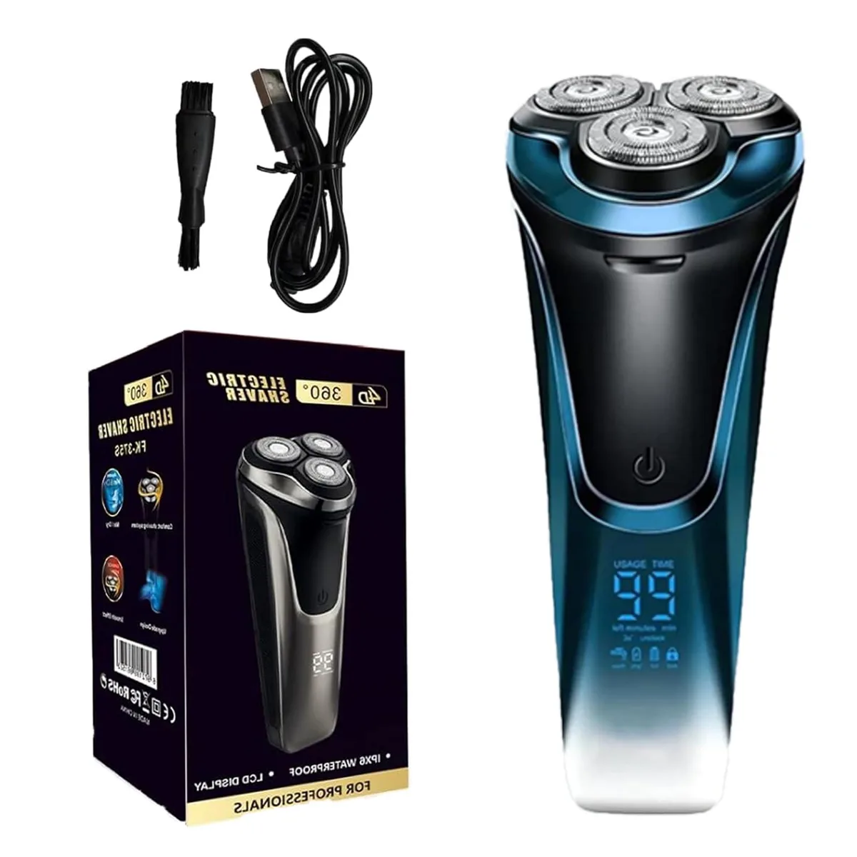  Snapbuy Pro 1 Rotary Shaver Blue 99 min 1.5 h charge — product photo