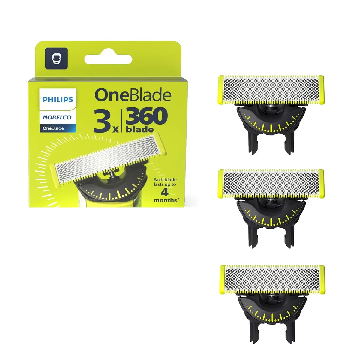 Norelco Norelco OneBlade 360 Blades QP430/80 3-pack shaver — product photo