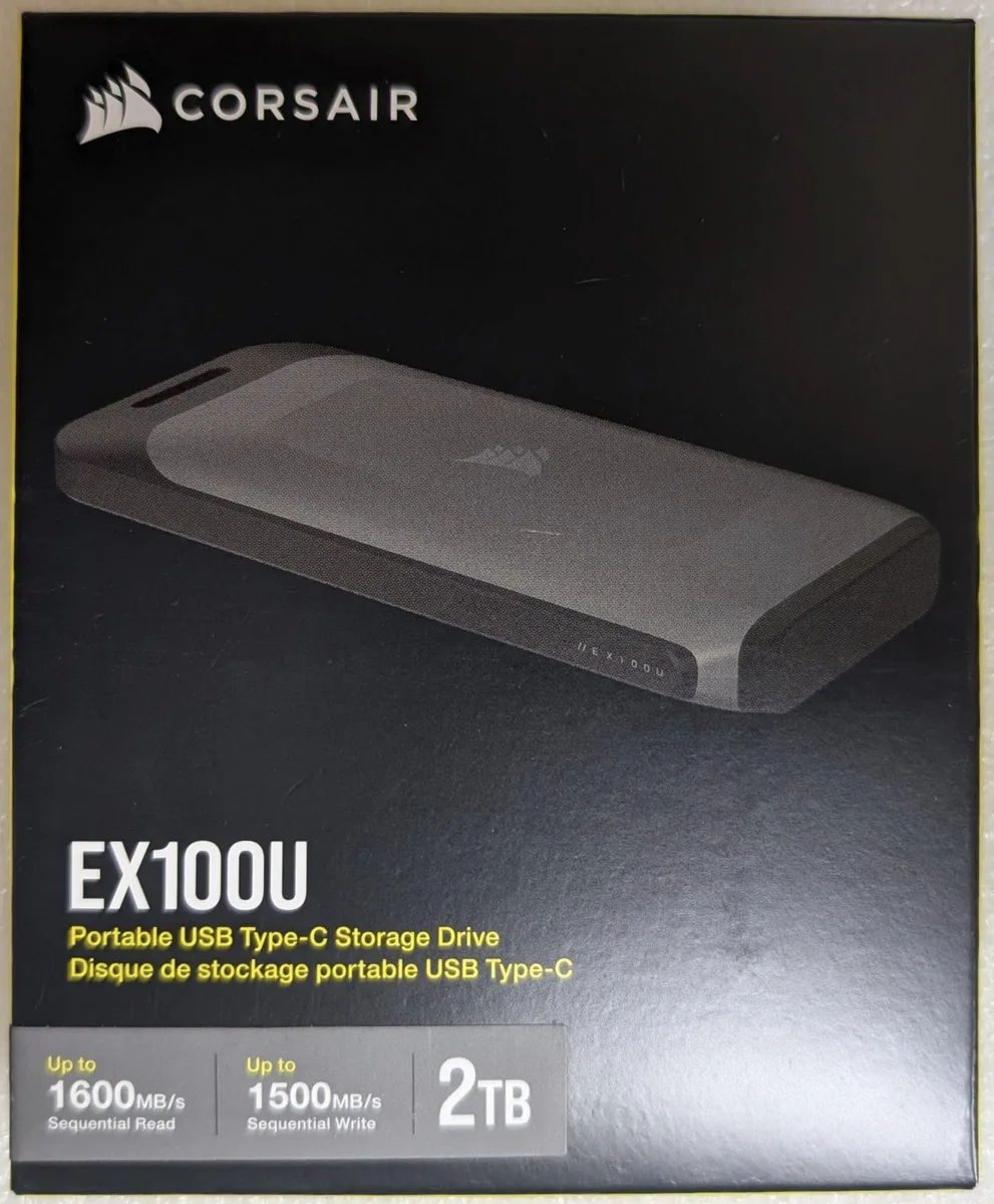 Corsair Corsair EX100U 2TB USB 3.2 Gen 2x2 Portable SSD — תמונת המוצר