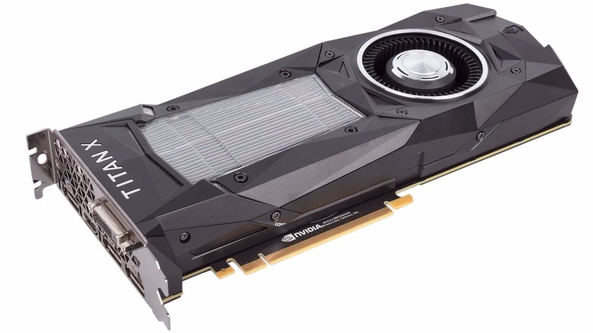 NVIDIA NVIDIA GeForce Titan X (Pascal) 12GB GDDR5X graphics card — Produktfoto