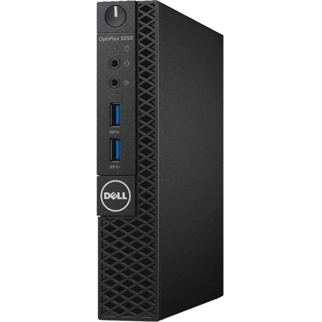 Small black square desktop computer, micro form factor