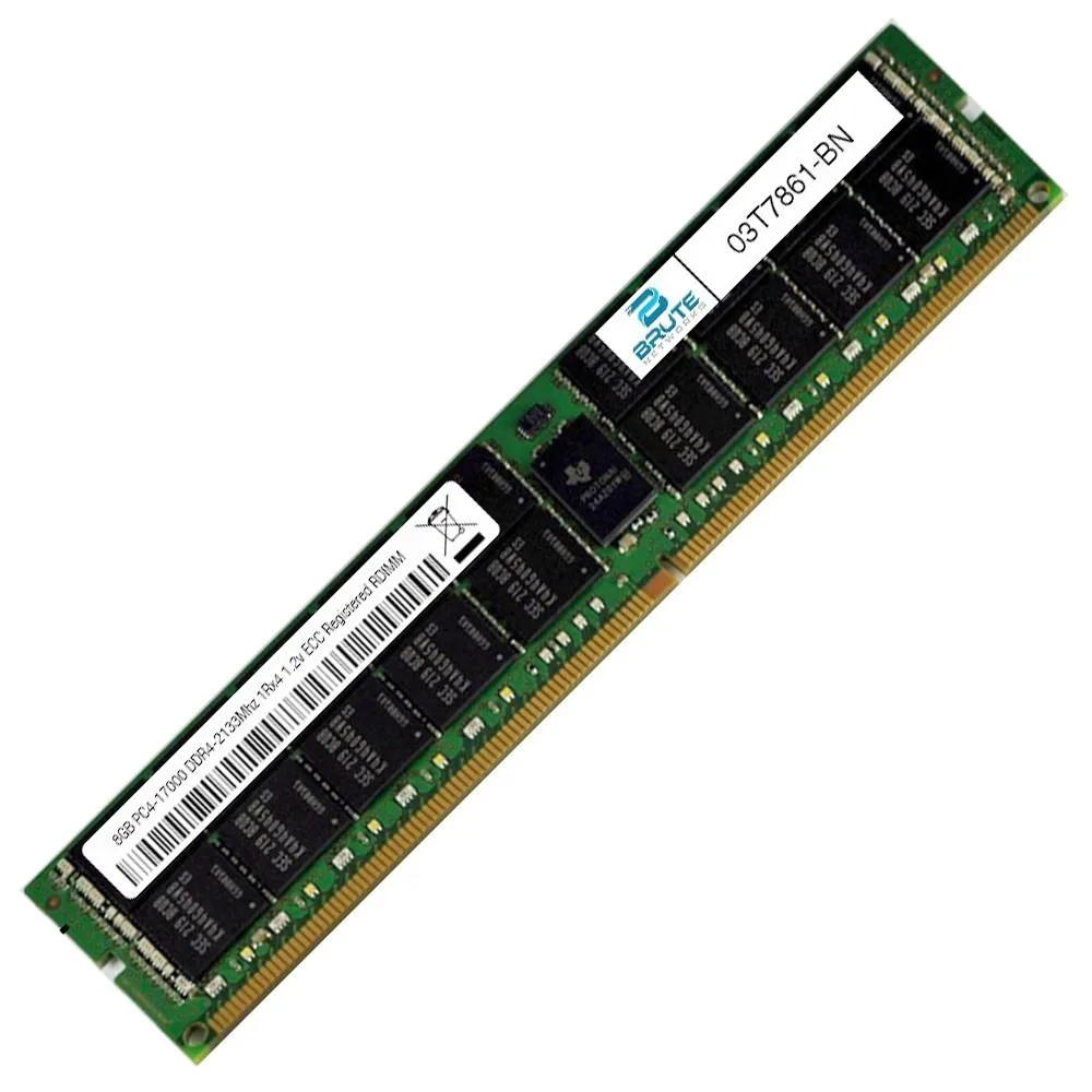 Brute Networks Brute Networks 8GB DDR4-2133 ECC Registered RDIMM 1Rx4 CL15 1.2V 03T7861 — product photo