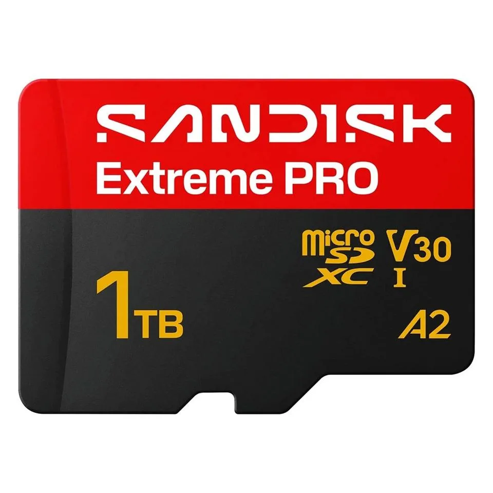 SanDisk SanDisk Extreme PRO microSDXC 1TB 250MB/s memory card + Adapter SDSQXCJ-1T00-GS6MA — Produktfoto