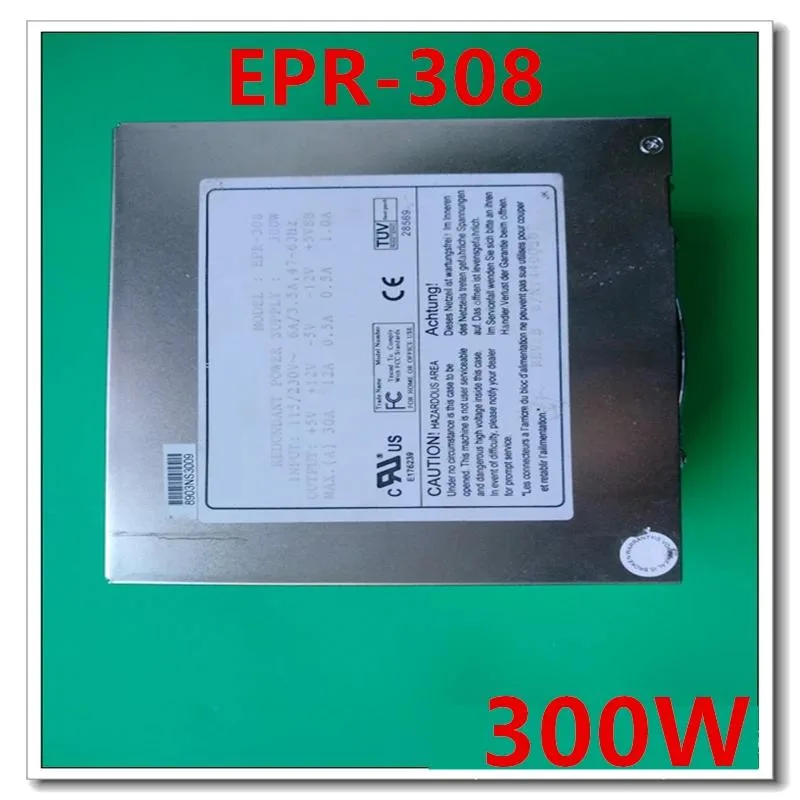 Rectangular ATX power supply unit in matte black metal finish