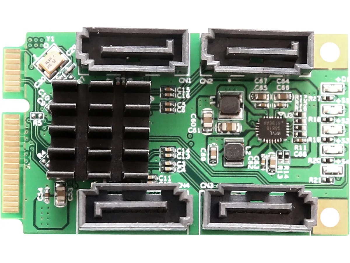 Syba Syba SI-MPE40125 4 Port SATA III Mini PCI-e Expansion Card — ภาพสินค้า