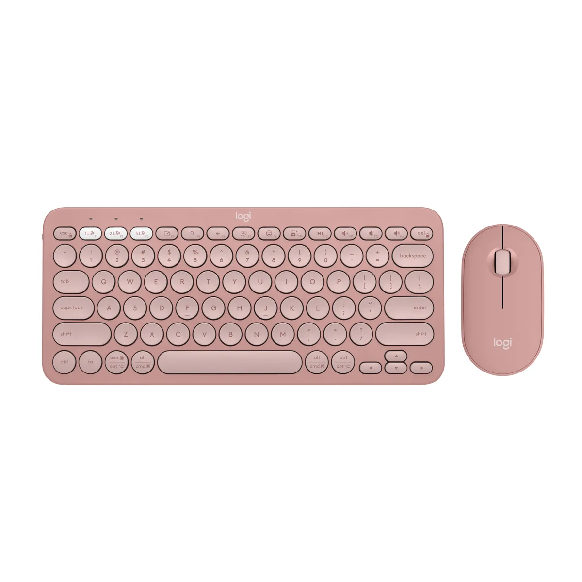 Logitech Logitech 920-012199 Pebble 2 Combo keyboard mouse Tonal Rose — ภาพสินค้า