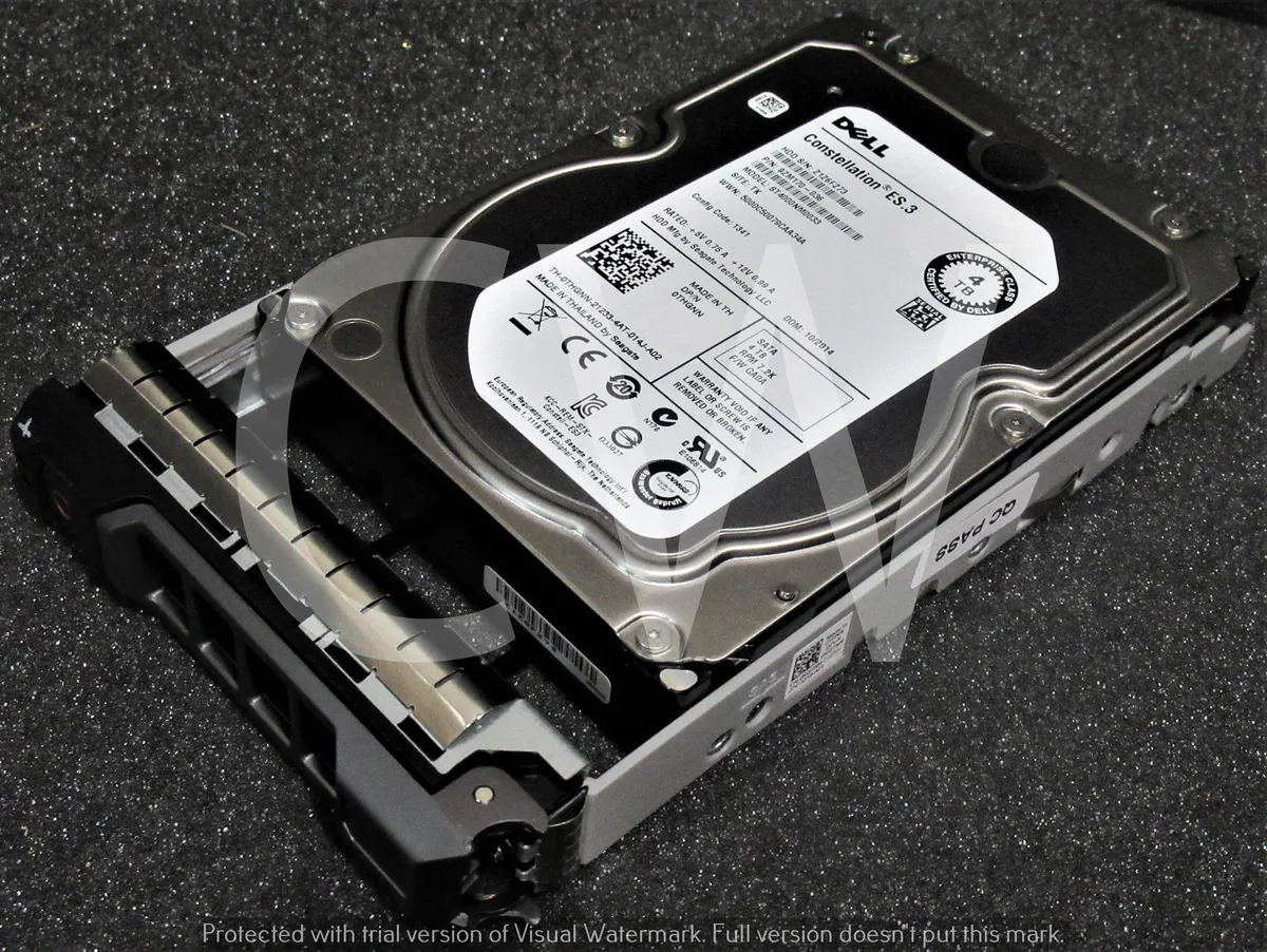 DELL DELL ST4000NM0033 4TB 7200RPM SATA 3.5" internal hard drive with Gen13 PowerEdge caddy — 商品写真