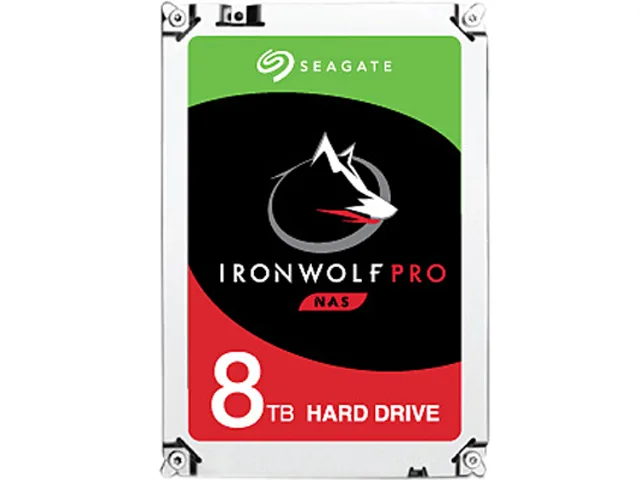 Seagate Seagate IronWolf Pro 8TB 7200 RPM 256MB SATA 6.0Gb/s 3.5" ST8000NE0004 internal hard drive — photo du produit