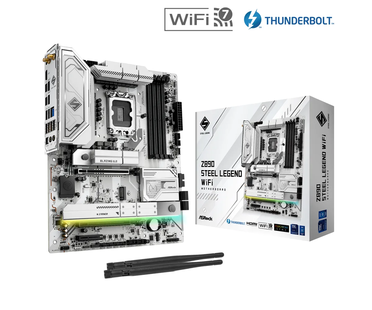 ASRock ASRock Z890 Steel Legend WiFi Intel motherboard — product photo