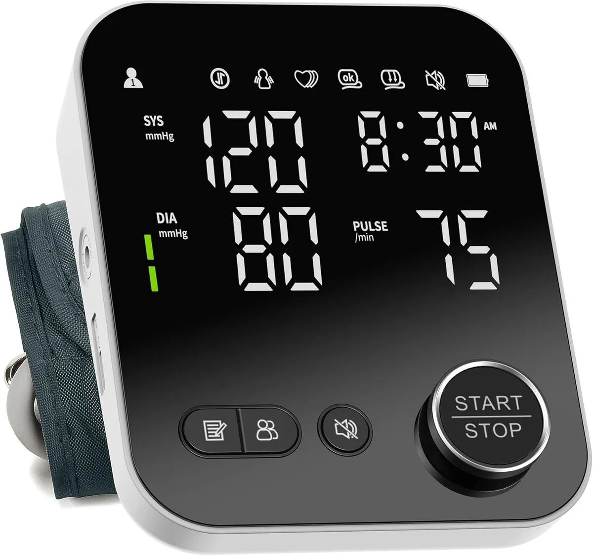  NOUYAN BA31 Blood Pressure Monitor 182g 120 readings 8.7-16.5" cuff — produkto nuotrauka